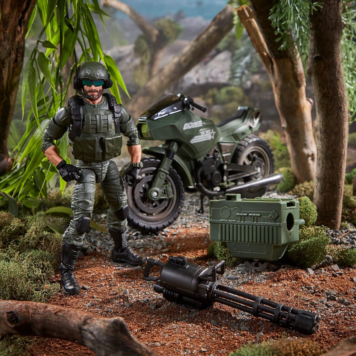 G.I. Joe Classified Series Alvin “Breaker” Kinney with RAM Cycle