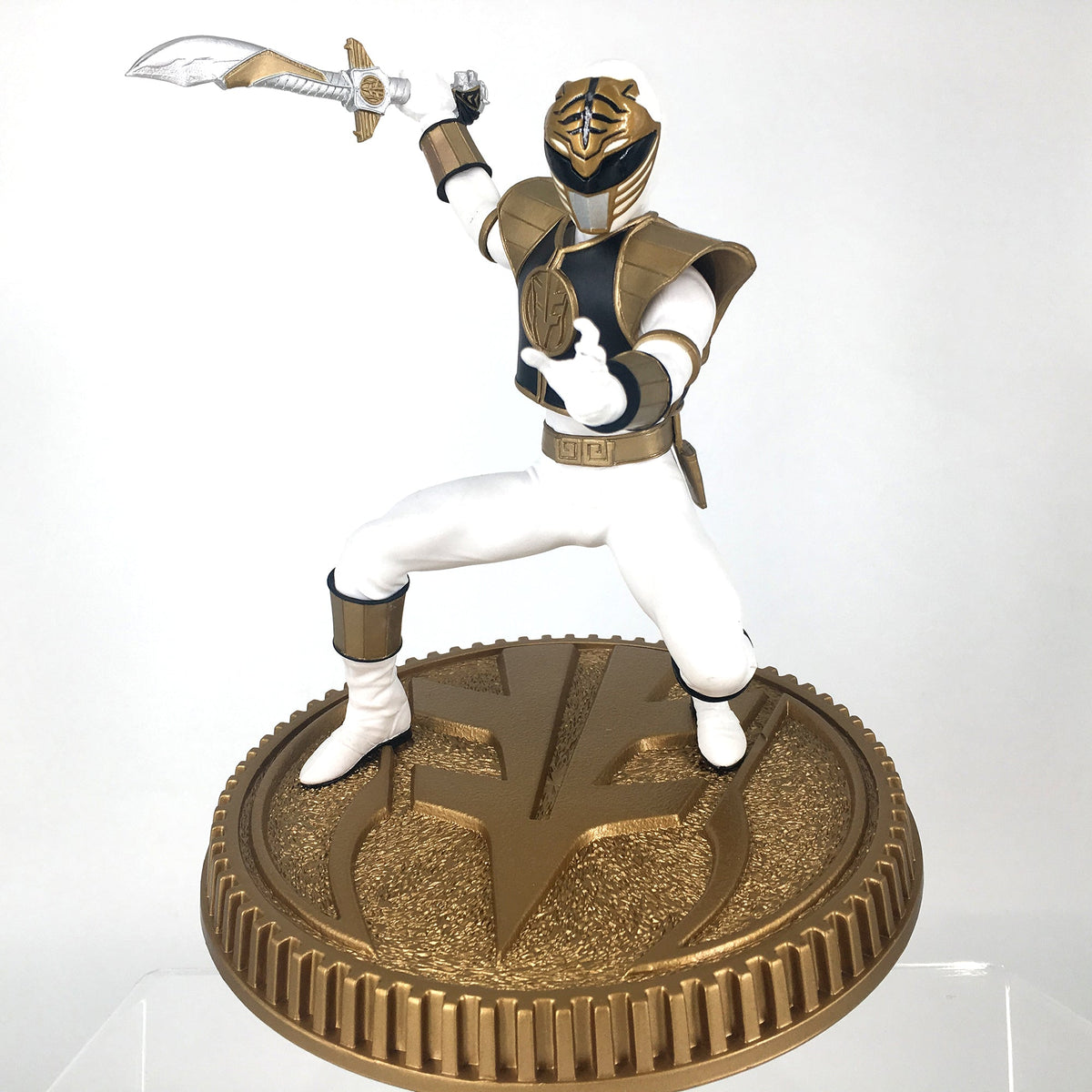 Mighty Morphin Power Rangers White Ranger Collectible Figure By PCS Collectibles